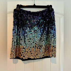 French connection sequin mini skirt.